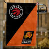 Raptors vs Suns House Divided Flag, NBA House Divided Flag