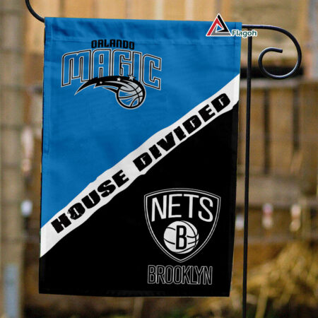 Magic vs Nets House Divided Flag, NBA House Divided Flag