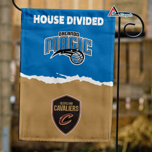 Magic vs Cavaliers House Divided Flag, NBA House Divided Flag