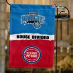 Magic vs Pistons House Divided Flag, NBA House Divided Flag