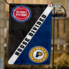 Pistons vs Pacers House Divided Flag, NBA House Divided Flag, NBA House Divided Flag