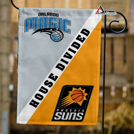 Magic vs Suns House Divided Flag, NBA House Divided Flag