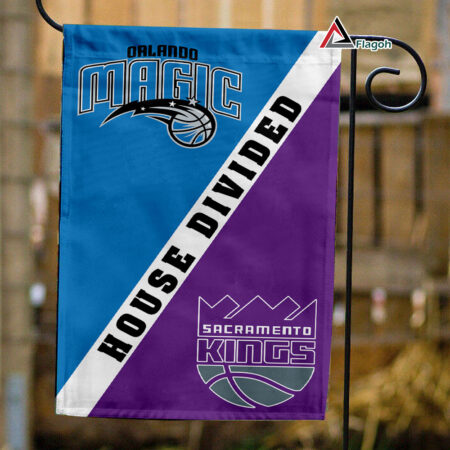 Magic vs Kings House Divided Flag, NBA House Divided Flag