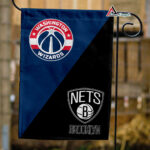 Wizards vs Nets House Divided Flag, NBA House Divided Flag