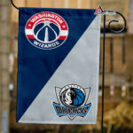 Wizards vs Mavericks House Divided Flag, NBA House Divided Flag