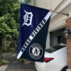 Tigers vs Athletics House Divided Flag, MLB House Divided Flag