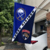 Sabres vs Panthers House Divided Flag, NHL House Divided Flag