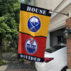 Sabres vs Oilers House Divided Flag, NHL House Divided Flag