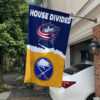 Blue Jackets vs Sabres House Divided Flag, NHL House Divided Flag