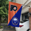 Flyers vs Sabres House Divided Flag, NHL House Divided Flag