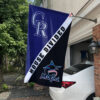 Rockies vs Marlins House Divided Flag, MLB House Divided Flag