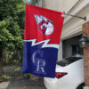 Guardians vs Rockies House Divided Flag, MLB House Divided Flag