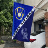 Brewers vs Rockies House Divided Flag, MLB House Divided Flag