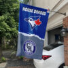 Blue Jays vs Rockies House Divided Flag, MLB House Divided Flag
