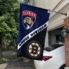 Panthers vs Bruins House Divided Flag, NHL House Divided Flag