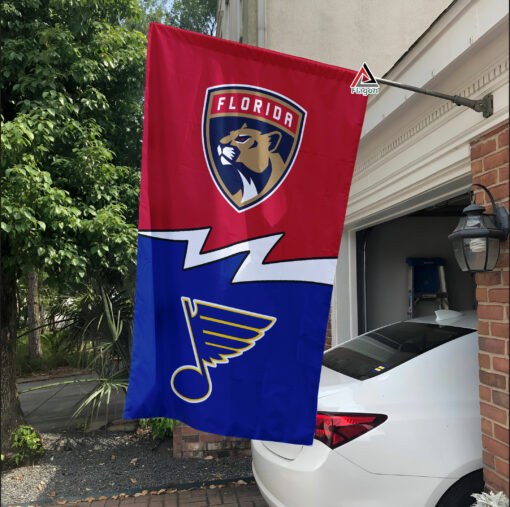 Panthers vs Blues House Divided Flag, NHL House Divided Flag