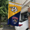 Predators vs Panthers House Divided Flag, NHL House Divided Flag