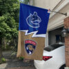 Canucks vs Panthers House Divided Flag, NHL House Divided Flag