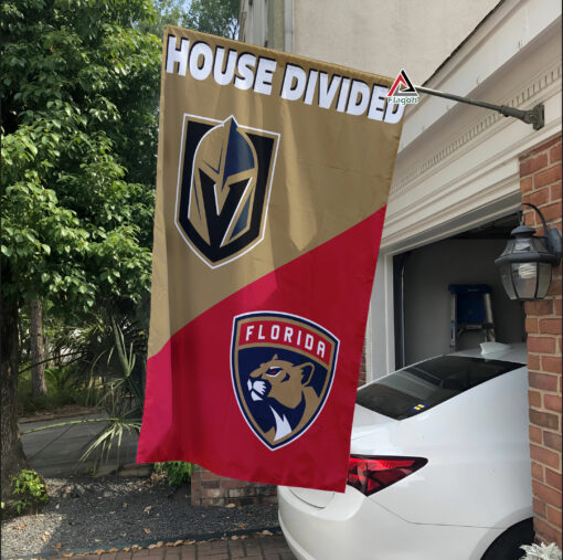 Golden Knights vs Panthers House Divided Flag, NHL House Divided Flag