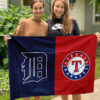 Tigers vs Rangers House Divided Flag, MLB House Divided Flag