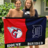 Guardians vs Tigers House Divided Flag, MLB House Divided Flag