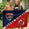 Panthers vs Devils House Divided Flag, NHL House Divided Flag