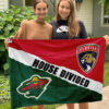 Panthers vs Wild House Divided Flag, NHL House Divided Flag