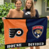 Flyers vs Panthers House Divided Flag, NHL House Divided Flag