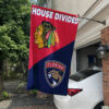 Blackhawks vs Panthers House Divided Flag, NHL House Divided Flag