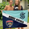 Kraken vs Panthers House Divided Flag, NHL House Divided Flag