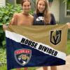 Golden Knights vs Panthers House Divided Flag, NHL House Divided Flag