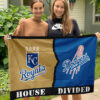 Astros vs Dodgers House Divided Flag, MLB House Divided Flag
