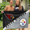 Cardinals vs Steelers House Divided Flag, NFL House Divided Flag