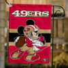San Francisco 49ers x Mickey Football Flag, NFL Premium Flag