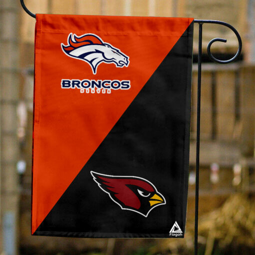 Broncos vs Cardinals House Divided Flag, NFL House Divided Flag