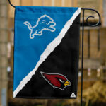 Lions vs Cardinals House Divided Flag, NFL House Divided Flag