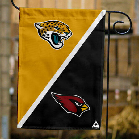Jaguars vs Cardinals House Divided Flag, NFL House Divided Flag