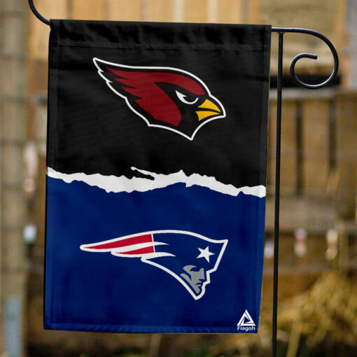 Cardinals vs Patriots House Divided Flag, NFL House Divided Flag