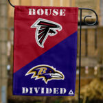Falcons vs Ravens House Divided Flag, NFL House Divided Flag