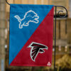 Lions vs Falcons House Divided Flag, NFL House Divided Flag