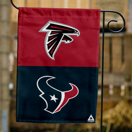 Falcons vs Texans House Divided Flag, NFL House Divided Flag