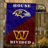 Ravens vs Commanders House Divided Flag, NFL House Divided Flag
