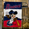 Atlanta Braves x Mickey Baseball Flag, MLB Premium Flag