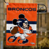 Denver Broncos x Mickey Football Flag, NFL Premium Flag