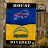 Bills vs Chargers House Divided Flag, NFL House Divided Flag