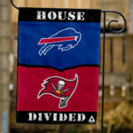 Bills vs Buccaneers House Divided Flag, NFL House Divided Flag
