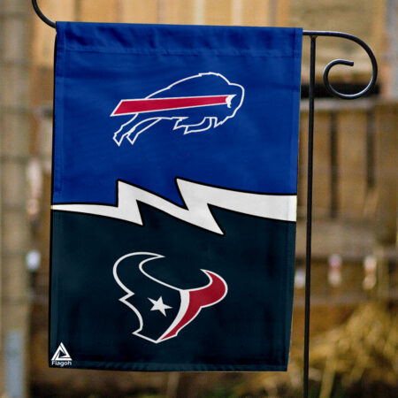 Bills vs Texans House Divided Flag, NFL House Divided Flag
