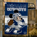 Dallas Cowboys x Mickey Football Flag, NFL Premium Flag