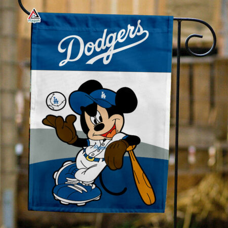 Los Angeles Dodgers x Mickey Baseball Flag, MLB Premium Flag