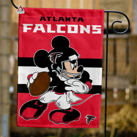 Atlanta Falcons x Mickey Football Flag, NFL Premium Flag